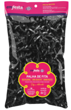 Palha de Fita Preto Brilhante